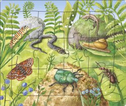 Rampussel 12 bitars djur 