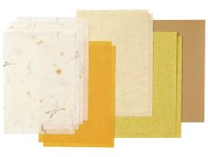 SHEETS OF PAPER Dried and pressed flowers