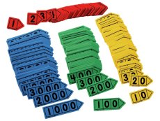 Base 10 small arrow cards - 1 to 9 000 MAXI PACK
