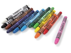 FINE TIP WAX CRAYONS x12