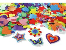 ASSORTED ADHESIVE FELT SHAPES