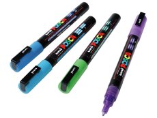 GLITTERY POSTER PAINT MARKER Blue glitter