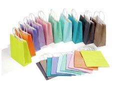 Colour KRAFT PAPER BAGS Medium size