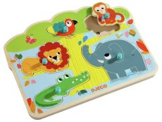 LIFT OUT PUZZLE WITH SOUND JUNGLE ANIMALS