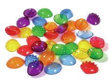 TRANSPARENT TACTILE SHELLS L: 5.4 cm