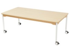 LAMINATED TABLE TOP ? LEGS WITH CASTORS ? 160x80cm rectangle - S