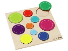 LIFT-OUT PUZZLE Coloured circles