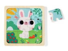 WOOD PUZZLE White rabbit