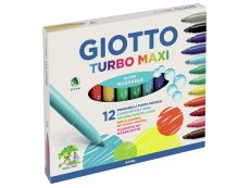 BROAD TIP FELT PENS Turbo Maxi Case of 12