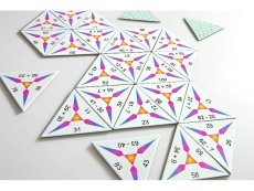 GAME Tri-dominoes Addition and subtraction up to 100