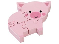 WOOD PUZZLE Pig