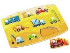 LIFT-OUT PUZZLE Construction vehicles