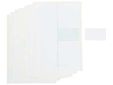 WHITE REPOSITIONABLE ADHESIVE LABELS White: L: 6.5 cm ? W: 3.8 c