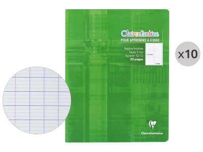 Zoom bild av MAXI PACK Clairenfantine PRE-SCHOOL NOTEBOOKS Séyès 3 mm