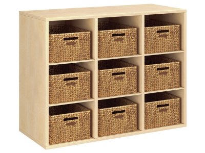 Zoom bild av MELAMINE COATED UNIT H: 81 cm - W: 105 cm 9 baskets 6 shelves