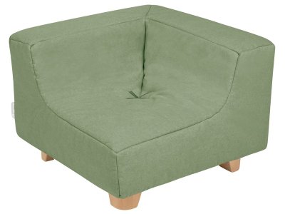 Zoom bild av LOW CORNER CHAIR With Cocoon Comfort wooden legs