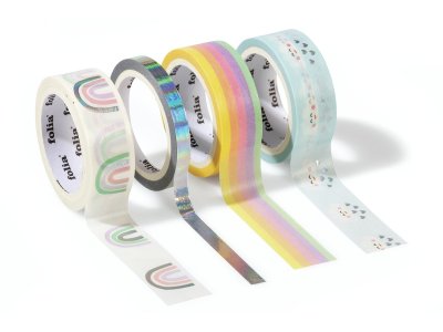 Zoom bild av ADHESIVE RIBBONS IN VARIOUS SIZES Rainbow