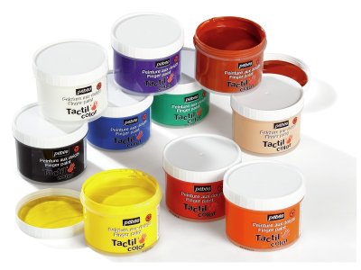 Zoom bild av Tactil Color GOUACHE FINGER PAINT 10 x 225ml.