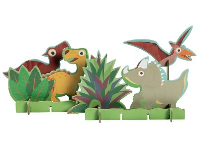 Zoom bild av 2-IN-1 3D PUZZLE Dinosaurs