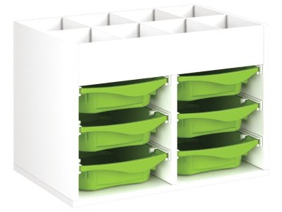 Zoom bild av MELAMINE COATED CABINET H: 51 cm - W: 70.5 cm 6 trays on rails