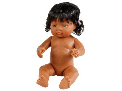 Zoom bild av HARD BODY DOLL WITH HAIR 38 CM Zoe