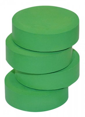 Färgpuckar 55-57 mm, grön, 6 st