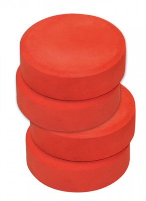 Färgpuckar 55-57 mm, röd, 6 st