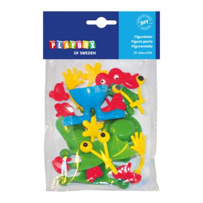 Zoom bild av Figurdelar 20 st