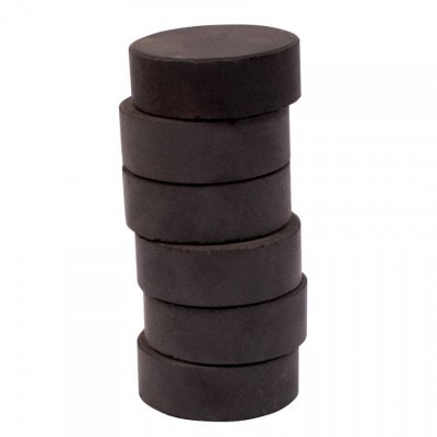 Zoom bild av Färgpuckar 44 mm, svart, 6 st