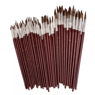 Zoom bild av Akvarellpenselset, 6 storlekar, 72 st