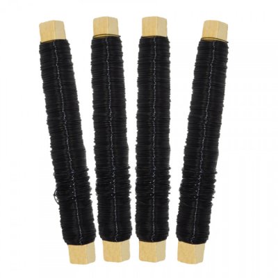 Zoom bild av Metalltråd svart 4pack