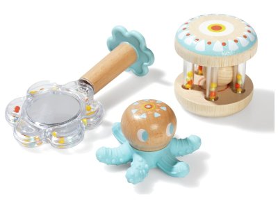 Zoom bild av SET OF 3 EARLY LEARNING RATTLES