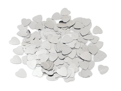 Zoom bild av MIRROR SEQUINS Silver hearts