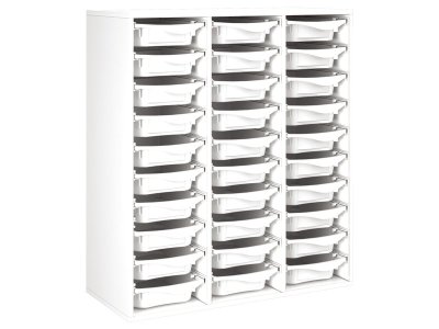 Zoom bild av MELAMINE CABINET H: 118 cm - L: 105 cm 30 trays on rails