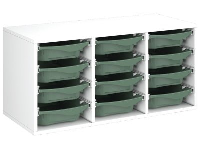 Zoom bild av MELAMINE CABINET H: 51 cm - L: 105 cm 12 trays on rails