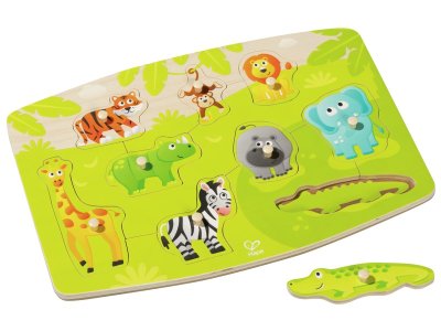 Zoom bild av LIFT-OUT PUZZLE Jungle animals