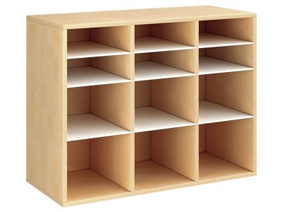 Zoom bild av MELAMINE COATED CABINET H: 81 cm - L: 105 cm 9 shelves