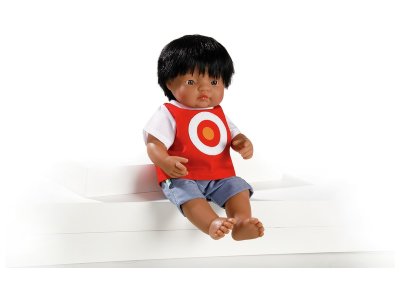 Zoom bild av DRESSED HARD BODY DOLL Elie 38 cm