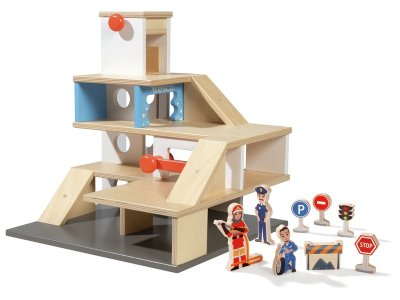 Zoom bild av MAXI PACK Rapido garage + 8 wooden figurines
