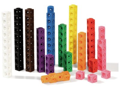 Zoom bild av COLOURED INTERLOCKING CUBES