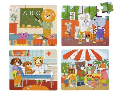 Zoom bild av PROGRESSIVE PUZZLE SET The professions