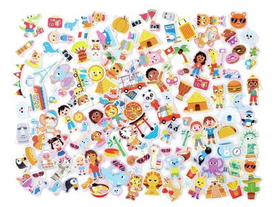 Zoom bild av GIANT THEMED STICKERS Around the world