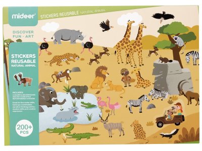 Zoom bild av Animals REPOSITIONABLE STICKERS