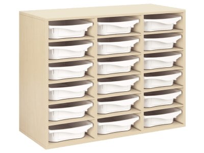 Zoom bild av MELAMINE CABINET H: 81 cm - L: 105 cm 18 containers 15 shelves