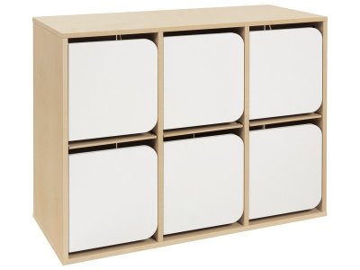 Zoom bild av Vesti'Bulle STORAGE UNIT WITH DOORS 6 compartments H: 81 cm