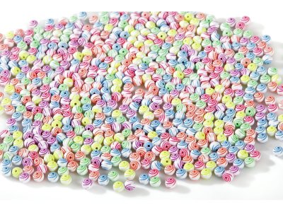 Zoom bild av ROUND SPIRAL BEADS