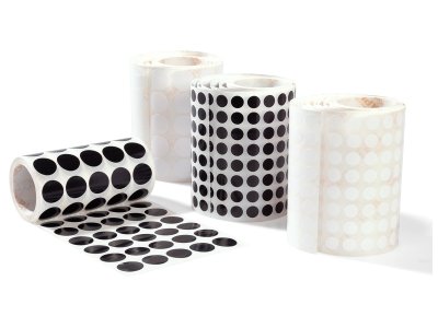 Zoom bild av ROUND STICKERS Black and white