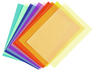 Zoom bild av TRANSPARENT PAPER SHEETS multicoloured sheets