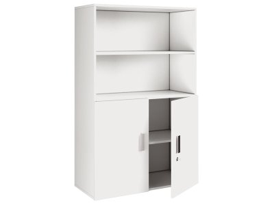 Zoom bild av MELAMINE COATED CABINET H: 162 cm - L: 105 cm 2 bottom doors, 3