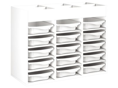 Zoom bild av MELAMINE CABINET H: 81 cm - L: 105 cm 15 trays 12 shelves